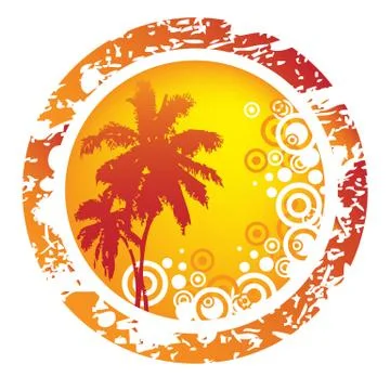 Tropical abstract background Stock Illustration