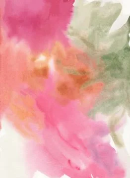 Tropical Abstract Painting Stock Illustration