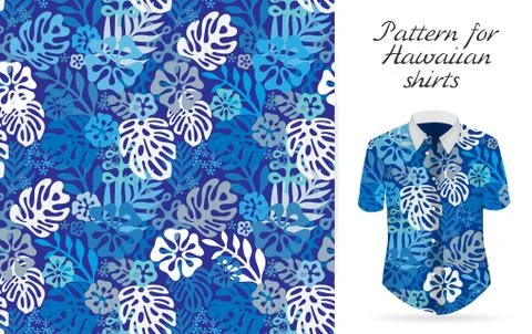 Tropical aloha pattern. Vector Иллюстрация