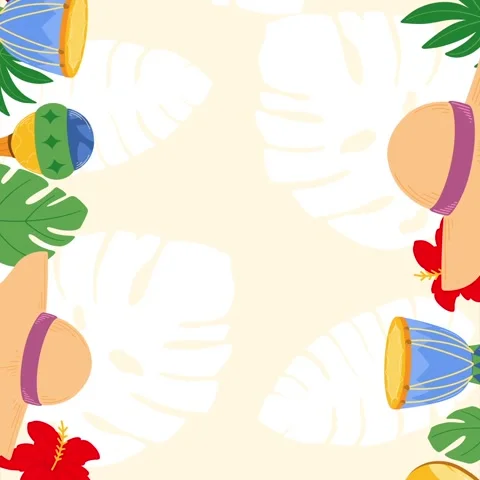 Tropical Animated Background Vídeos de archivo 339767664