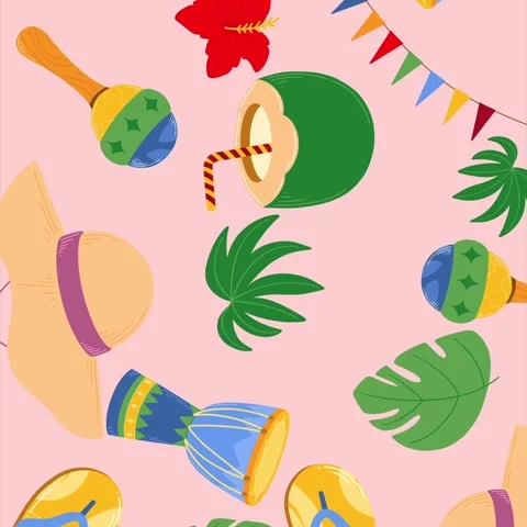 Tropical Animated Background Stock Footage 339767730