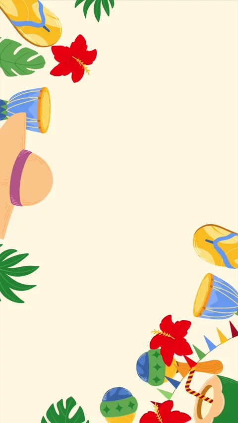 Tropical Animated Background Stock Footage 339767857