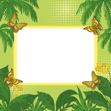 Tropical background Illustrazione stock