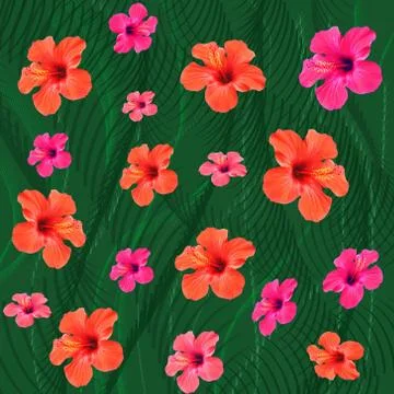 Tropical background Stock Illustration