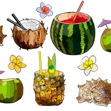 Tropical background Stock Illustration