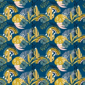 Tropical background Stock Illustration