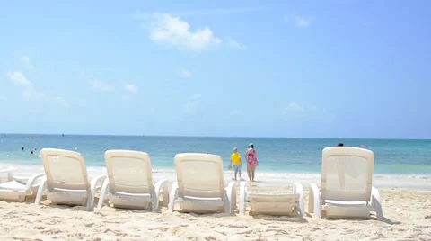 Tropical Beach Background Stock Footage 40479737