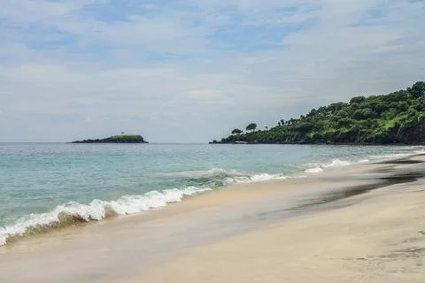 Tropical beach in Bali Stock Photos