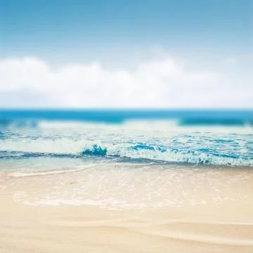Tropical beach defocused background Foto stock