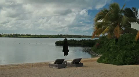 Tropical beach Stock Footage 10888252