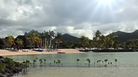 Tropical beach Stock Footage 22247576