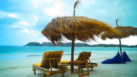 Tropical Beach Vídeo Stock 95646871