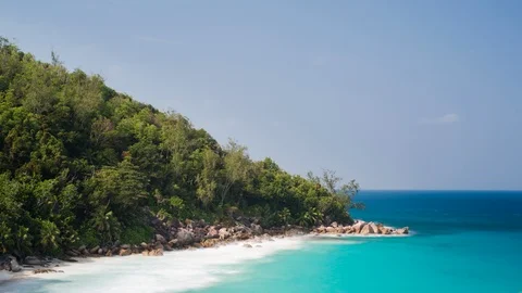 A tropical beach Stock Footage 101650356