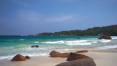 A tropical beach Stock Footage 101659600