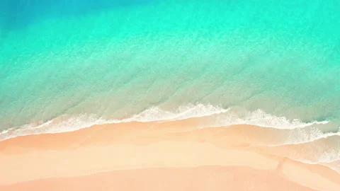 Tropical Beach With Gold Sand Stock Footage 201437488