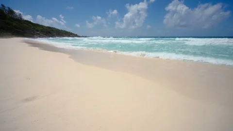 Tropical beach on the island Stock Footage 77634127