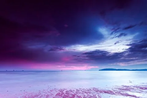 Tropical beach in Krabi province 스톡 사진