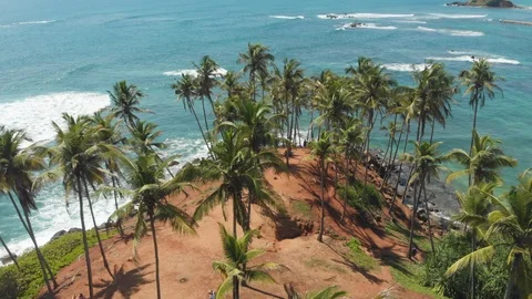 Tropical beach landscape Stock Footage 108635543