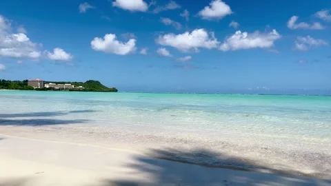 Tropical Beach in the Pacific 스톡 동영상 244343464