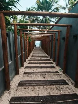 Tropical Beach Path Stock Photos