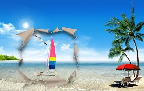 Tropical beach Stock Photos
