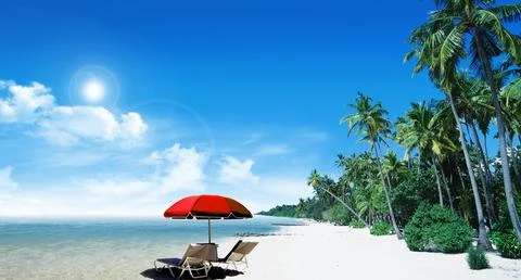 Tropical beach Stock Photos