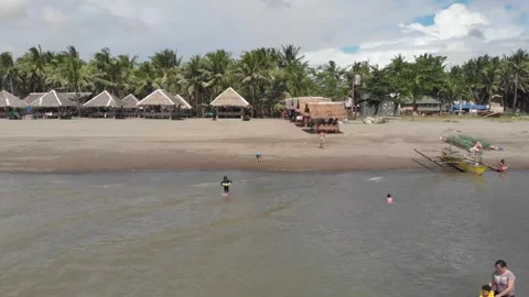 Tropical Beach Pull Out Video stock 245934269