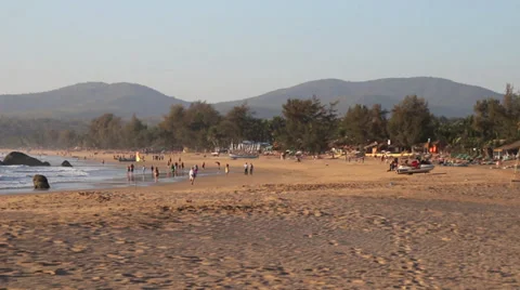 Tropical beach resort Stock Footage 37347934