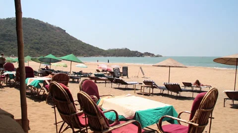 Tropical beach resort Stock Footage 37348460