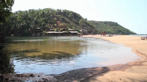 Tropical beach resort Stock Footage 37348862