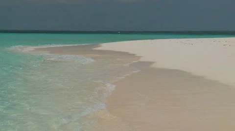 Tropical Beach scene Stock Footage 845025