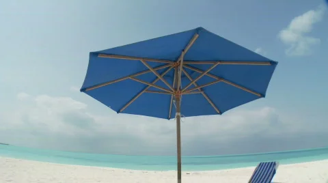 Tropical Beach scene Stock Footage 845034