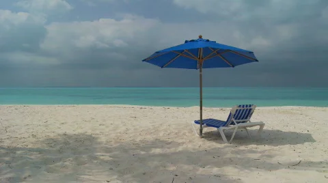 Tropical Beach scene Stock Footage 845035