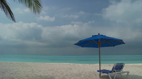Tropical Beach scene Stock Footage 845036