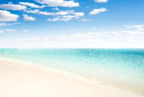 Tropical beach summer background Stock Photos