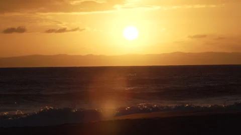 Tropical Beach Sunset Stock Footage 165303562