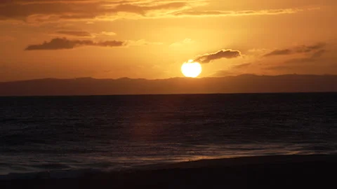 Tropical Beach Sunset Stock Footage 165303583