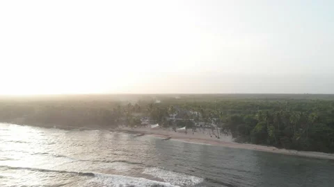 Tropical beach sunset Stock Footage 230376951