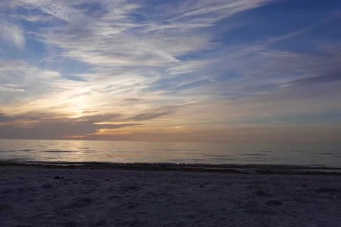 Tropical Beach Sunset Timelapse  Stock-Footage 168259477