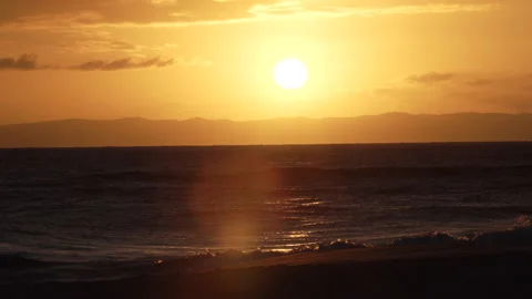Tropical Beach Sunset Timelaspe Stock Footage 165303516