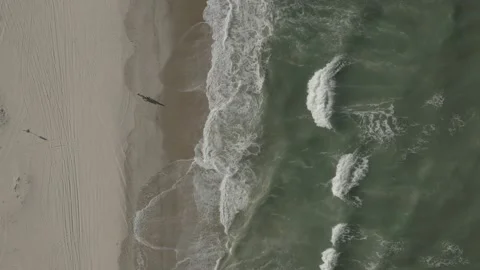 Tropical Beach top down by Drone BR FOR DJI 0334 0 Stock Footage 139916068