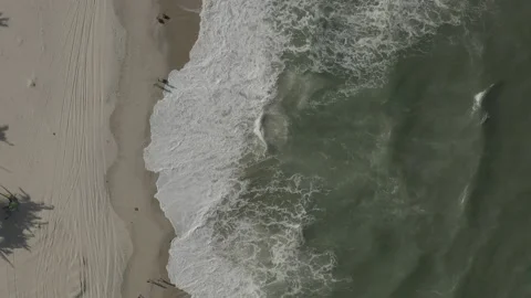 Tropical Beach Top Down Drone BR FOR DJI 0334 D Stock Footage 139916416