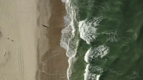 Tropical Beach top down by Drone BR FOR 0334 0 GR Video stock 143283548