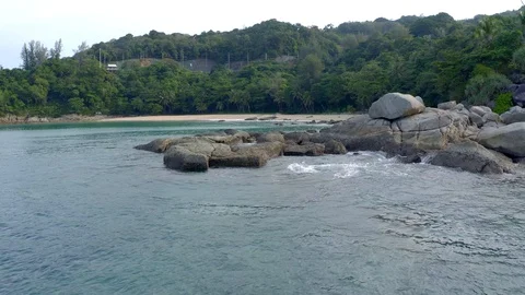 Tropical Beach View Stock Footage 102033293