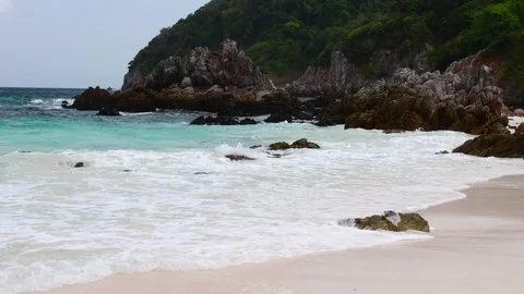 Tropical beach view Video stock 110695227
