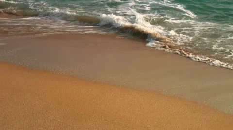 Tropical beach waves Stock Footage 306089
