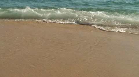Tropical beach waves Stock Footage 313367