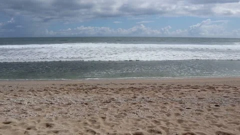 Tropical Beach Waves. Rough Ocean Waves. Stock Footage 166823331