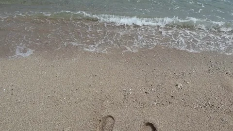 Tropical Beach Waves. Rough Ocean Waves. Stock Footage 166823414