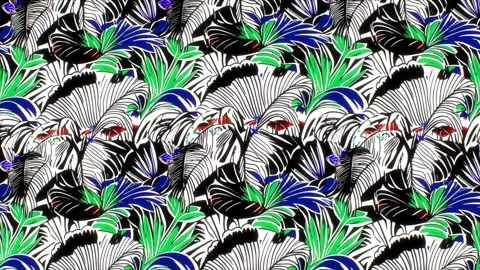 Tropical Botanical Art – Vertical Motion Animation Video stock 306399092